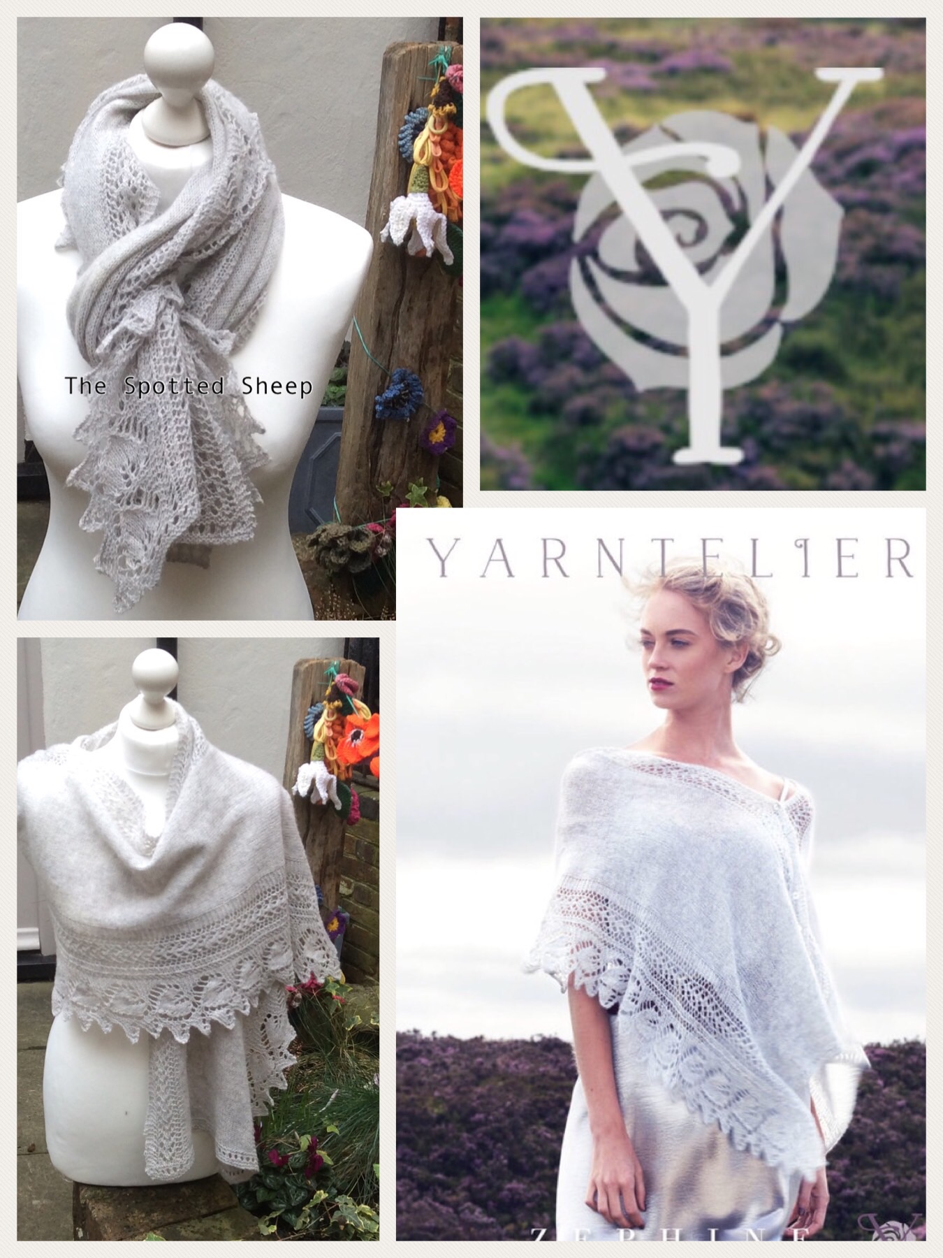 Yarntelier Zephine Cashmere Knitted wrap from The Spotted